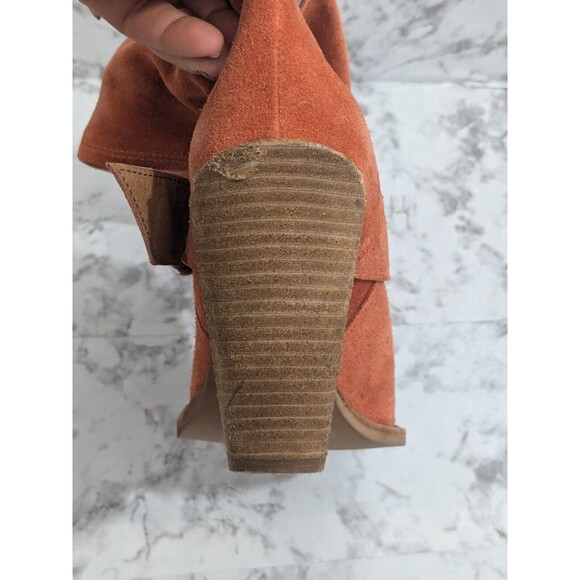 Jeffrey Campbell Reed Slouch Western Boots in Rusty Color Suede Size 8.5 - Picture 8 of 16